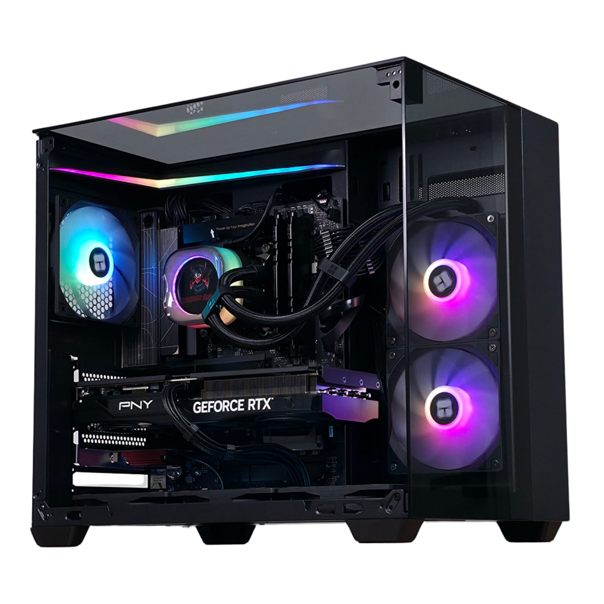 Bespoke Builds PULSE Gaming PC – Intel Core i9-14900, NVIDIA GeForce RTX 5070 12GB, 64GB DDR4 RAM, 2TB WD SN850X SSD, ASUS ProArt B760-Creator, Corsair LCD 240mm Cooler, Windows 11 Pro, RTX 5070 Ti & RTX 5080 Upgrades Available – Prebuilt Gaming Desktop