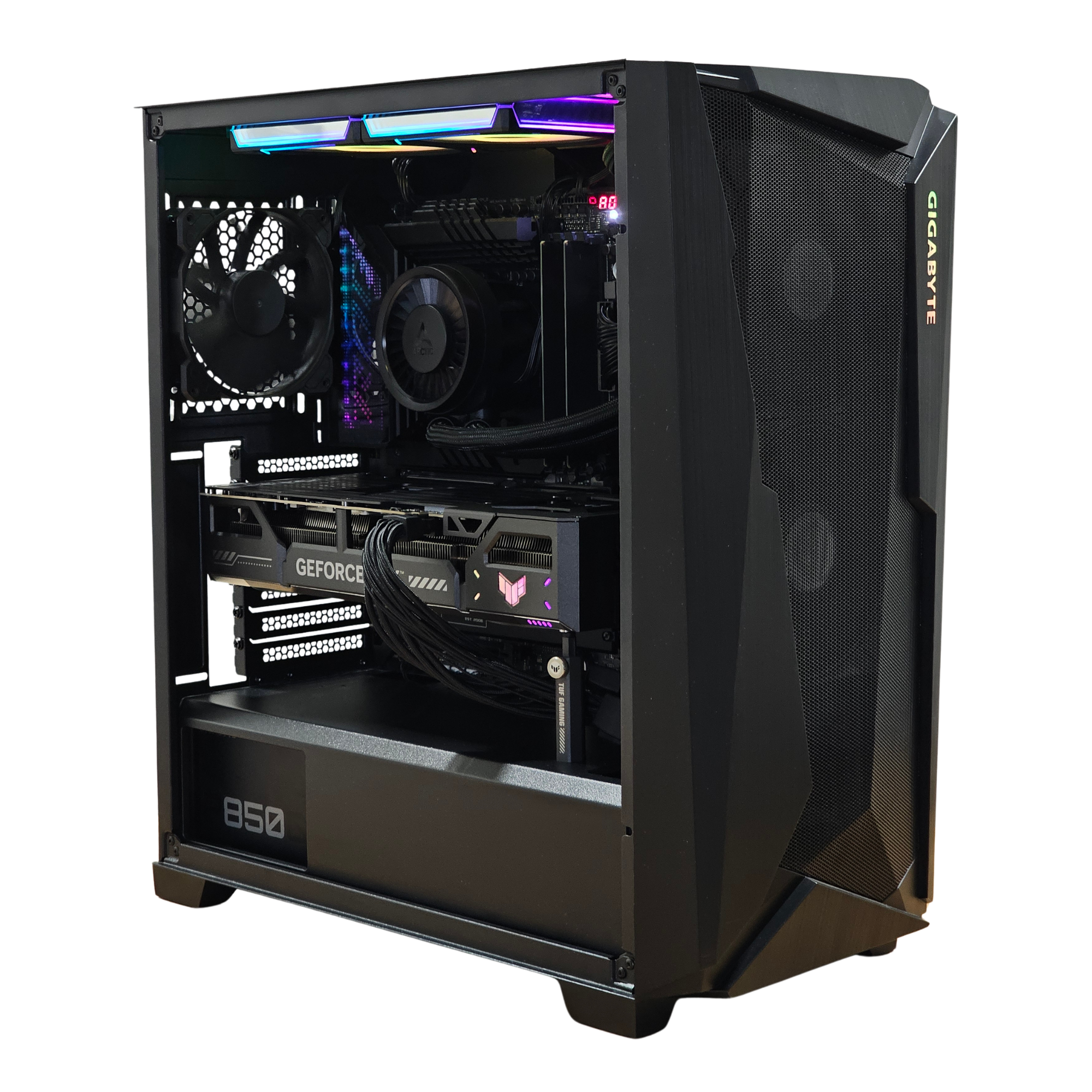 Bespoke Builds Gaming PC – Intel Core i9-13900K 24-Core 5.8GHz, NVIDIA GeForce RTX 5070 12GB GDDR7, 32GB DDR5 RAM, 1TB SSD, ASUS ROG Maximus Motherboard, 280mm Liquid Cooler, Windows 11 Pro – Prebuilt Gaming Desktop Computer