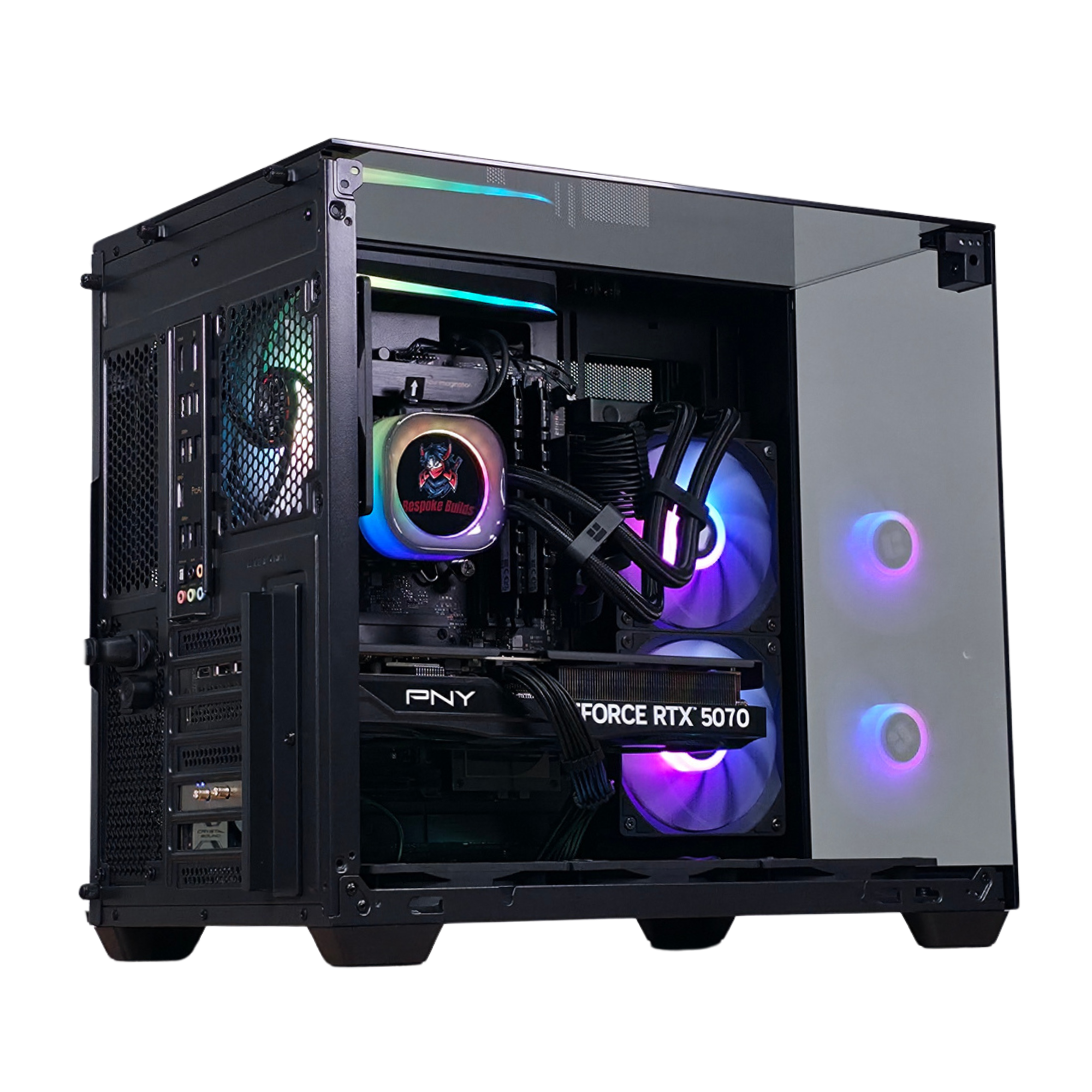 Bespoke Builds PULSE Gaming PC – Intel Core i9-14900, NVIDIA GeForce RTX 5070 12GB, 64GB DDR4 RAM, 2TB WD SN850X SSD, ASUS ProArt B760-Creator, Corsair LCD 240mm Cooler, Windows 11 Pro, RTX 5070 Ti & RTX 5080 Upgrades Available – Prebuilt Gaming Desktop