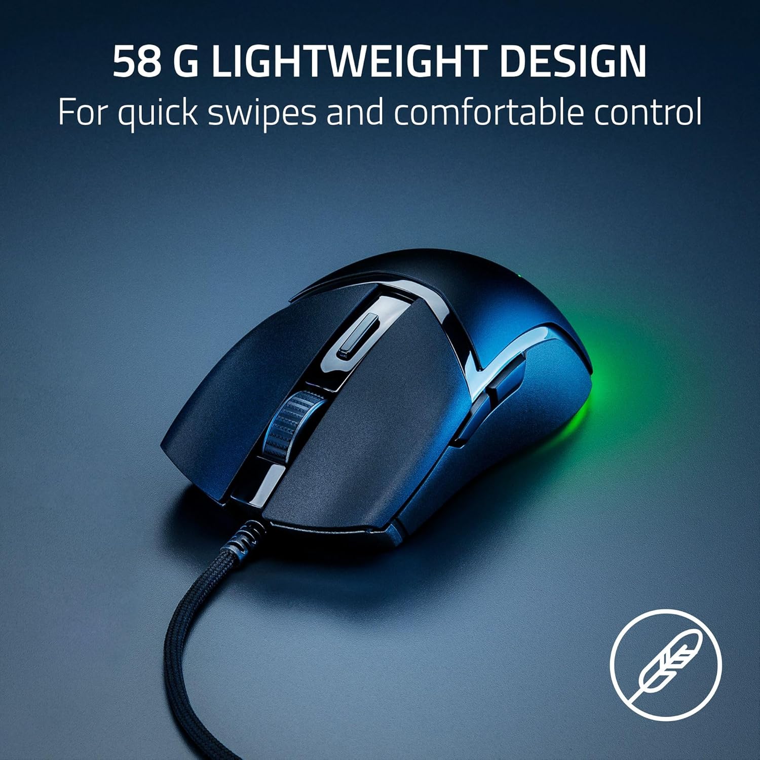 Razer Cobra Wired Gaming Mouse: 58g Lightweight Design
