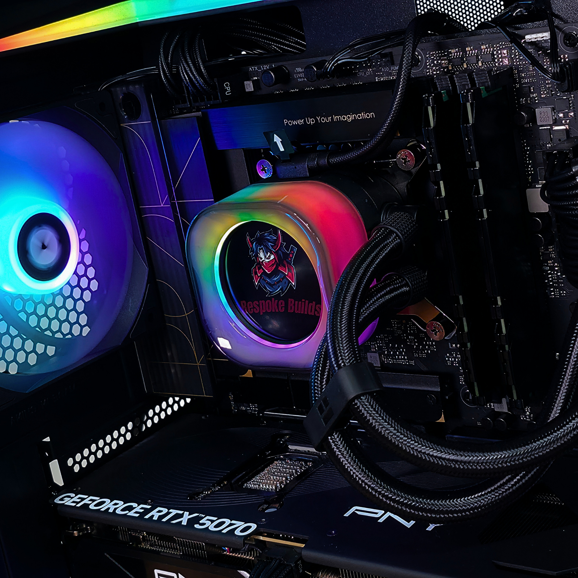 Bespoke Builds PULSE Gaming PC – Intel Core i9-14900, NVIDIA GeForce RTX 5070 12GB, 64GB DDR4 RAM, 2TB WD SN850X SSD, ASUS ProArt B760-Creator, Corsair LCD 240mm Cooler, Windows 11 Pro, RTX 5070 Ti & RTX 5080 Upgrades Available – Prebuilt Gaming Desktop