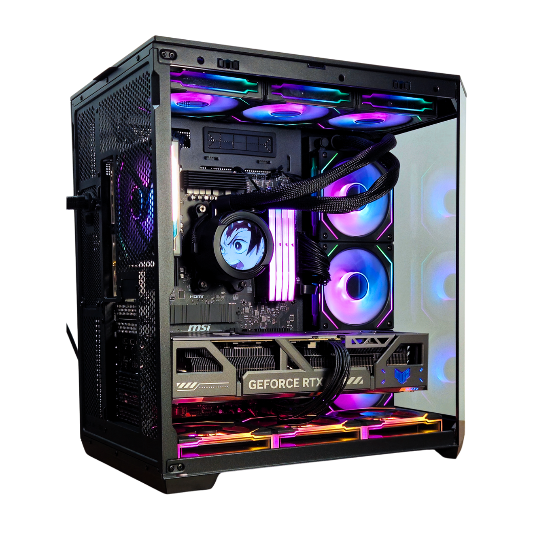 Gaming PC - Ryzen 9 9900X3D - RTX 5080 - 32GB DDR5 RAM - 2TB SSD - 1200W Power Supply - Windows 11 Pro - AI & VR Ready
