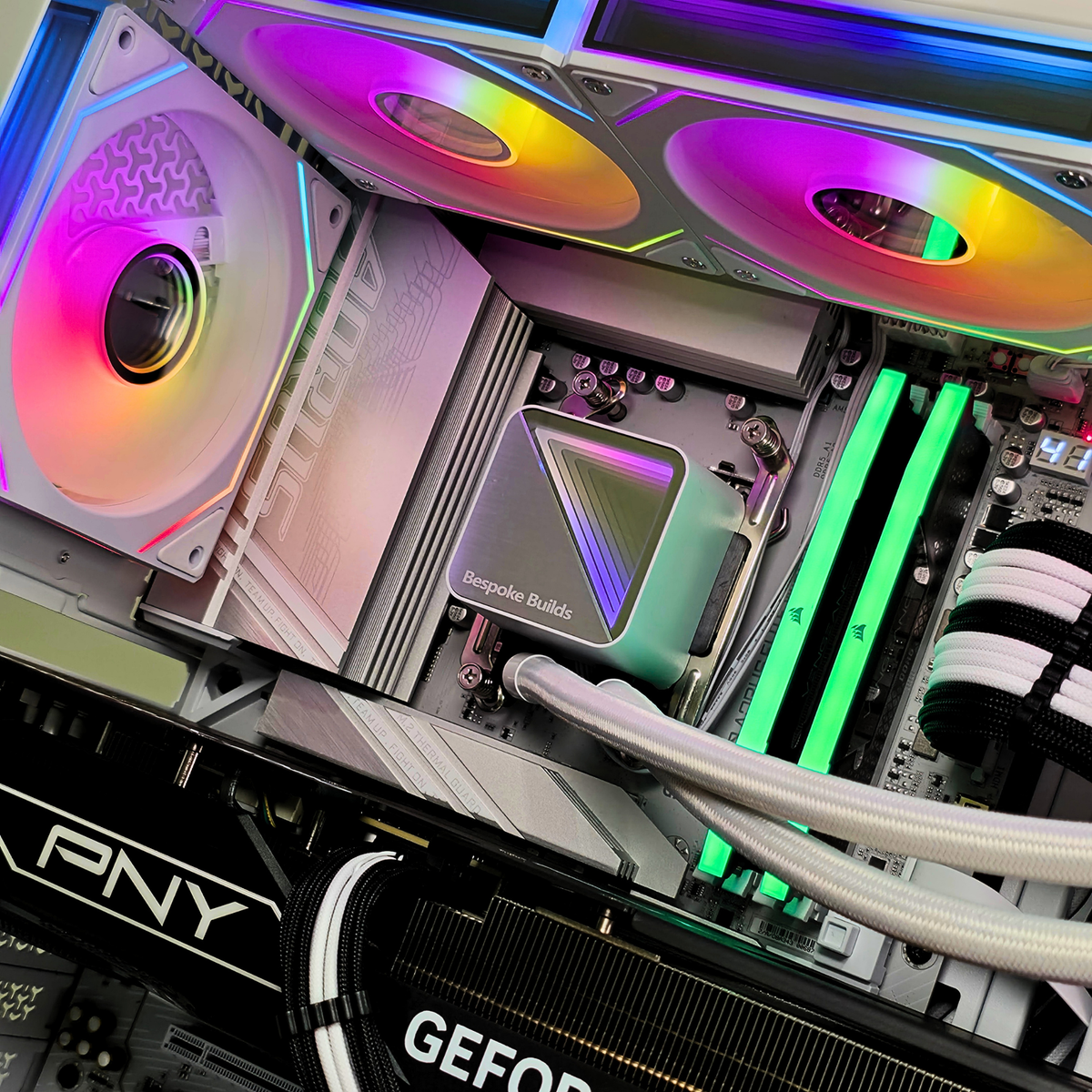 Bespoke LUMEN Bespoke Gaming PC — AMD Ryzen 7 9800X3D, NVIDIA RTX 5080, 32GB DDR5, White Build