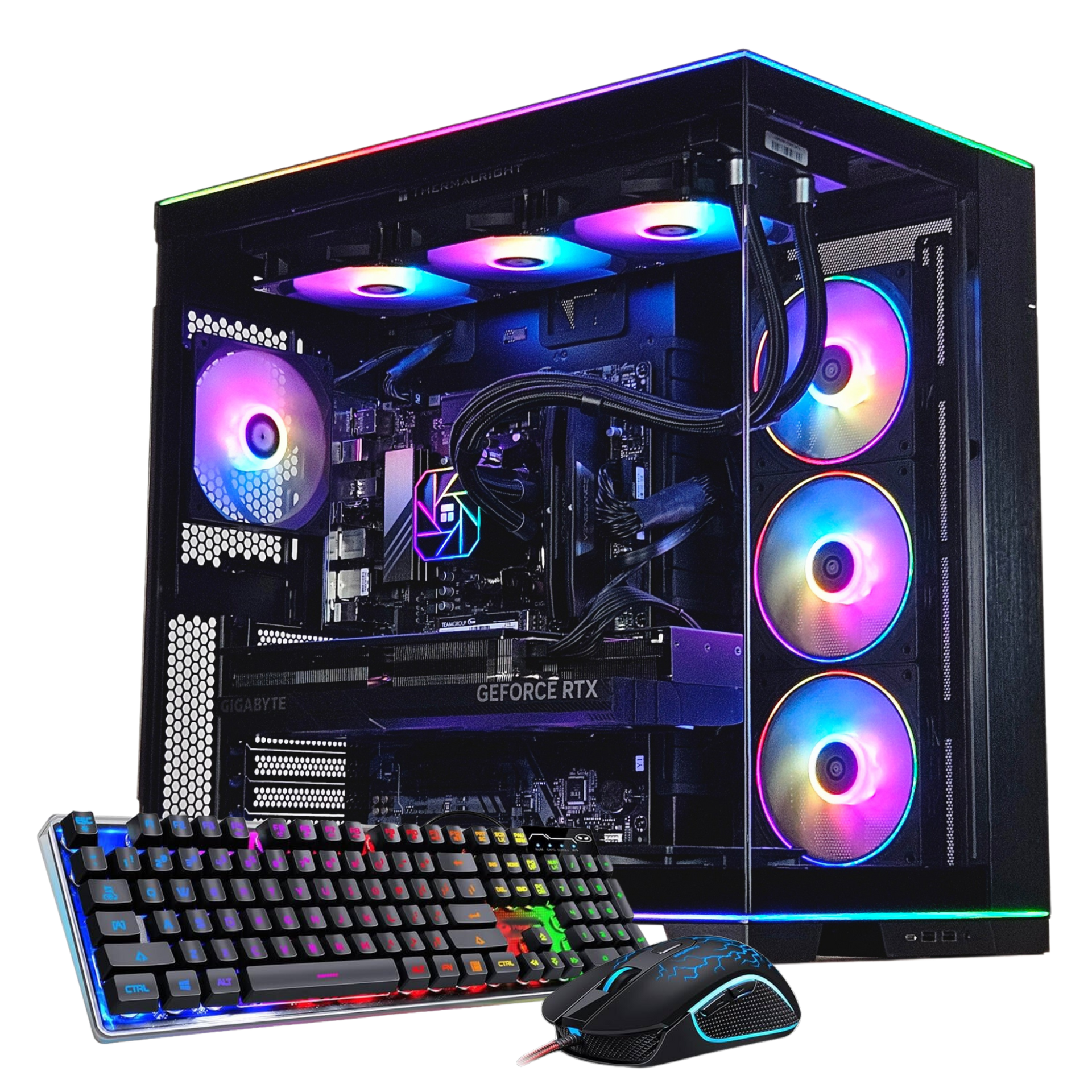 Dark Knight Gaming PC - RYZEN 7-9800X3D - RTX 5070 - 32GB DDR5 - 2TB M Dark Knight Gaming PC - RYZEN 7-9800X3D - RTX 5070 - 32GB DDR5 - 2TB M