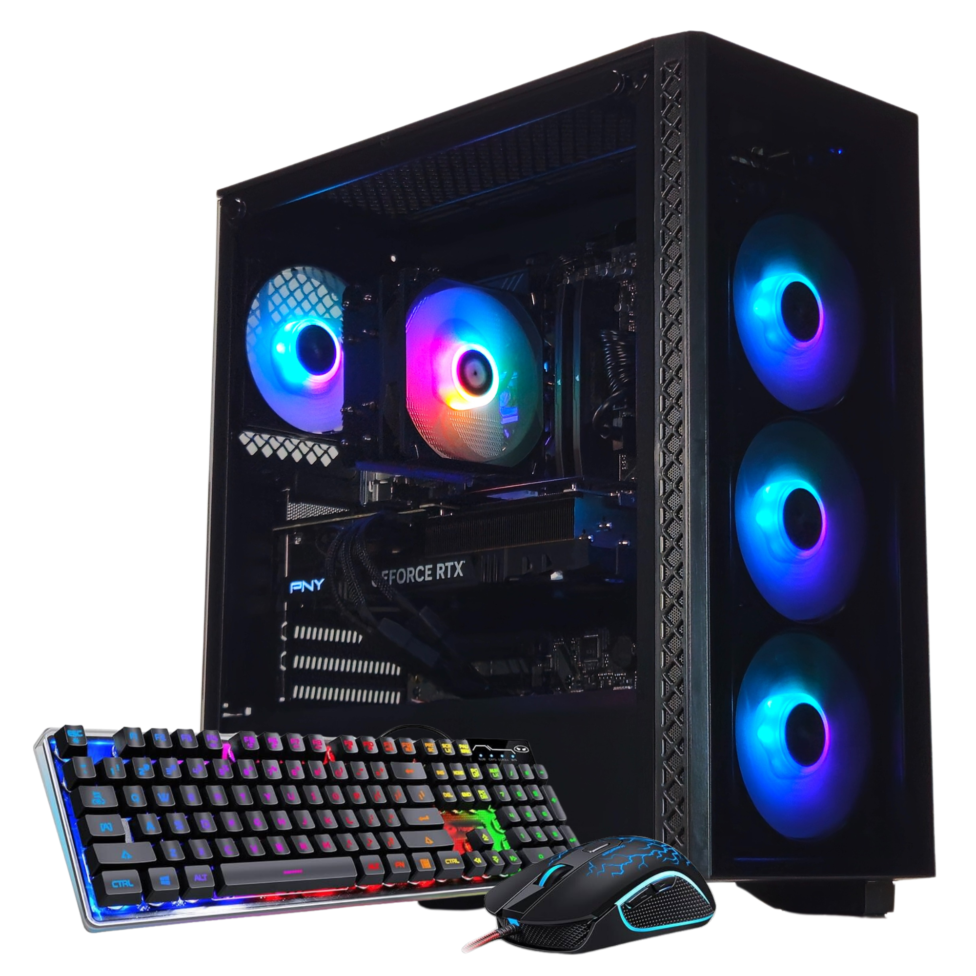 Budget Gaming Desktop | RYZEN 7-7800X3D | RTX 4070 Super | 32GB DDR5 RAM | 2TB SSD + Free Mouse & Keyboard