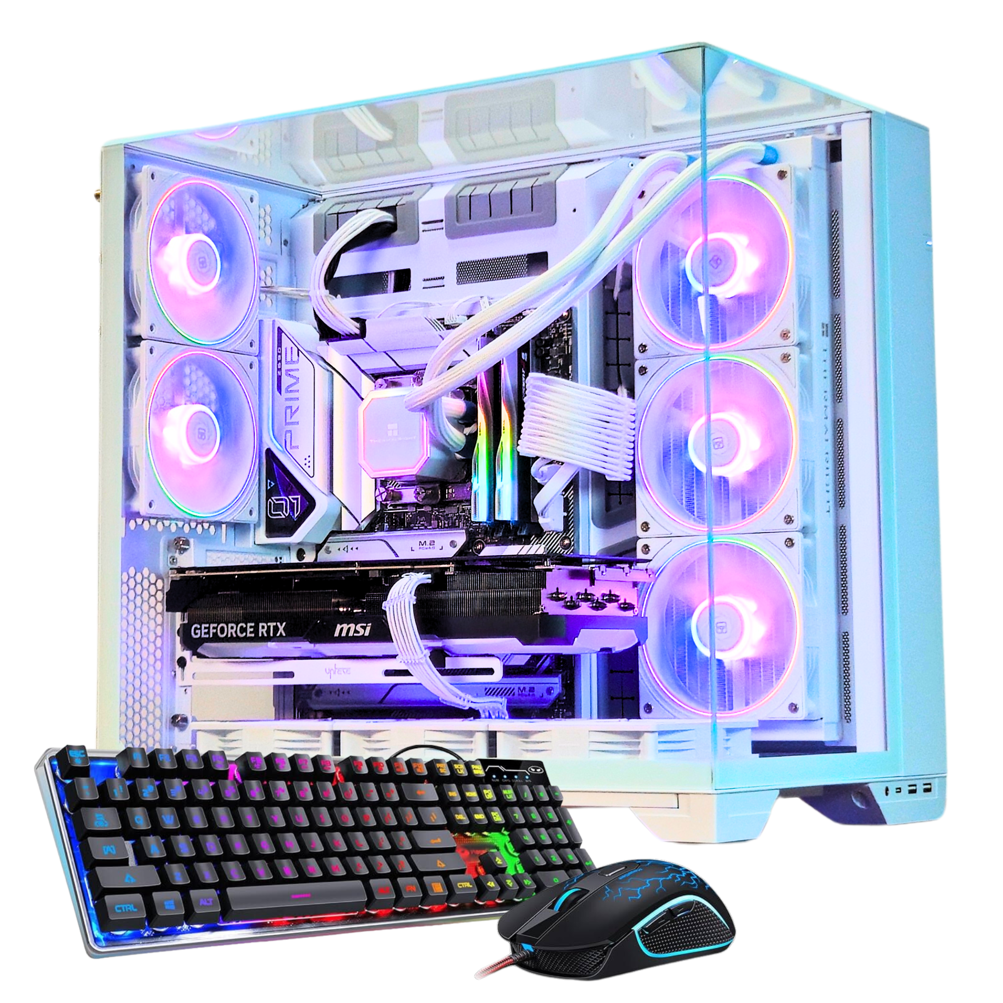 SnowFall Gaming PC | Intel i9 14th | RTX 4070Ti Super | 2TB M.2 SSD | 32GB DDR5 + Free Keyboard & Mouse